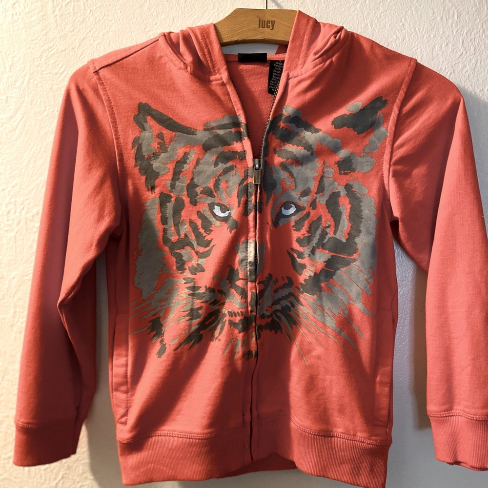 Boys Calvin Klein Jeans zip up Hoodie size 7.